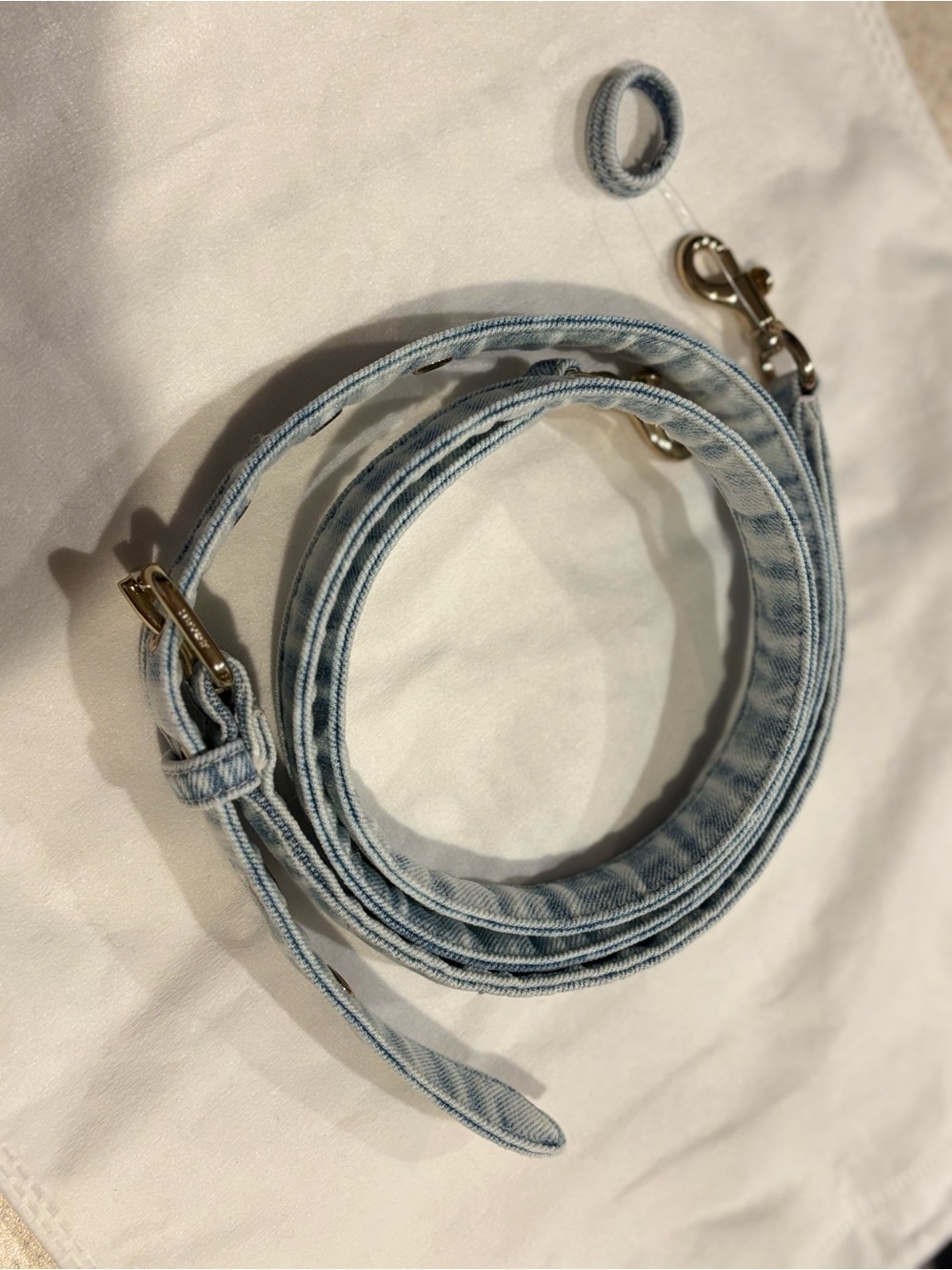 Coach Mini Rowan Crossbody Bag In Loved Denim With Charms - Picture 11 of 16